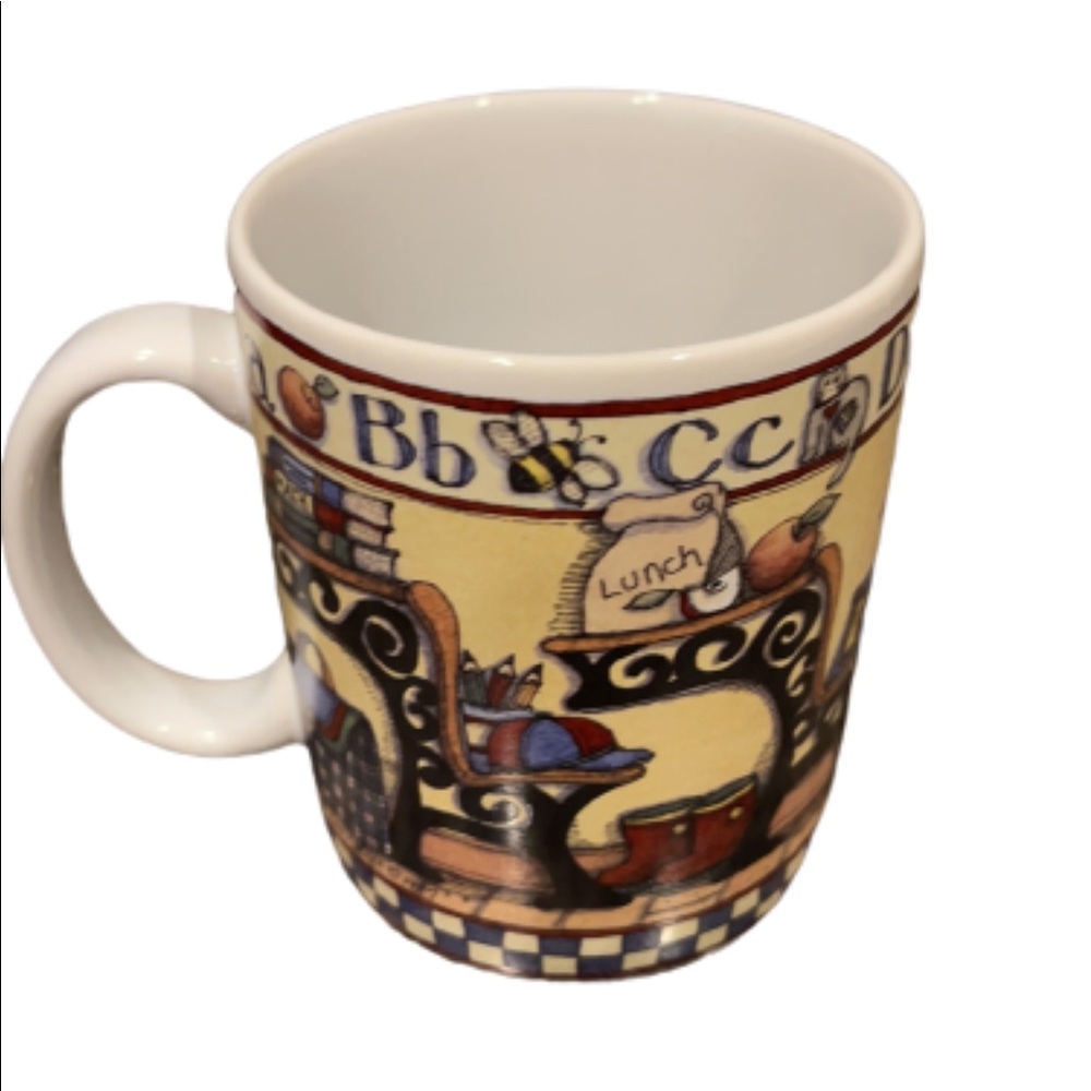 Coffee/Tea mug Lang & Wise “All Checked Out” 1998